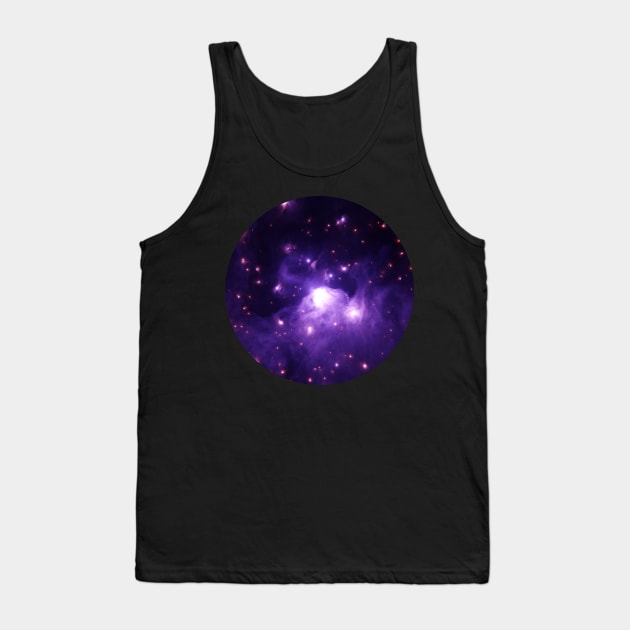 Purple nebula with stars Tank Top by Alexmelas